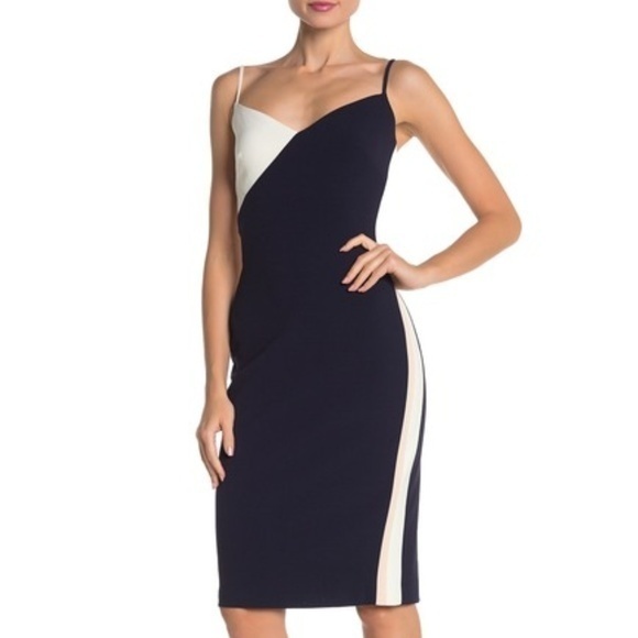 NEW Vince Camuto‎ Colorblock Spaghetti Strap Dress - Picture 1 of 2